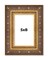 Photo Size Museum Gold Picture Frame - UV Acrylic, Foam Board Backing, Hanging Hardware